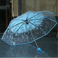 Transparent 3-Fold Imported Umbrella